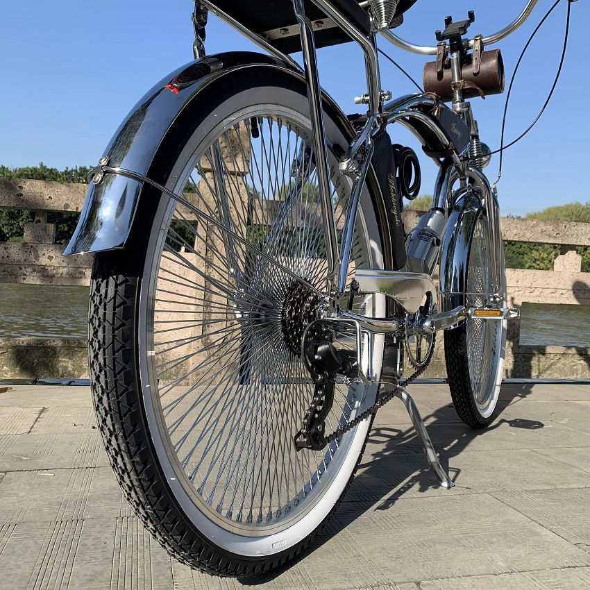 Super Chrome Retro Cruiser Bike Vintage Bicycle